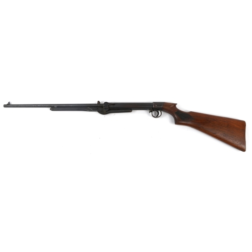 874 - Vintage BSA under lever air rifle, 101cm in length