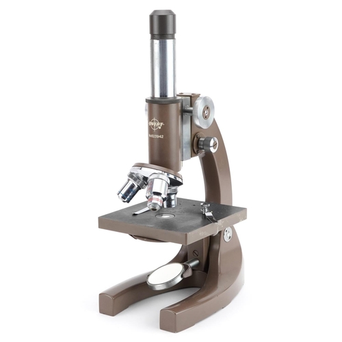 1444 - Swift adjustable bionic microscope with travel case and accessories