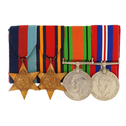 807 - British military World War II four medal group including two stars