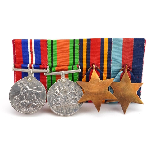 807 - British military World War II four medal group including two stars