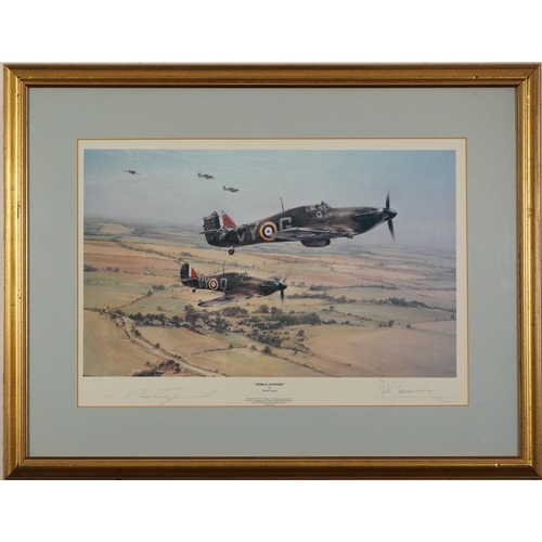 880 - Robert Taylor - Moral Support, print in colour signed by the artist and pilot Peter Townsend, limite... 