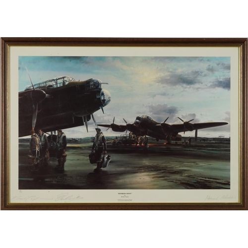 881 - Robert Taylor - Bomber's Moon, print in colour, limited edition 36/850 signed by the artist and pilo... 