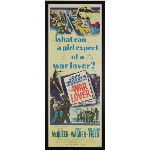 792 - Steve McQueen interest What Can a Girl Expect of a War Lover film poster, copyright 1962 Columbia Pi... 