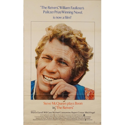 787 - Steve McQueen interest The Reivers film poster, copyright Cinema Centre Films, USA, mounted and fram... 