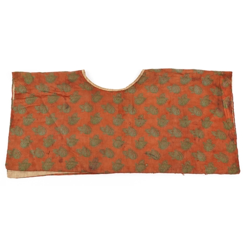 232 - Early 18th century Turkish Ottoman barber's apron, 63cm x 60cm