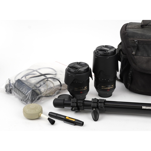 1334 - Nikon D700 camera outfit including Nikon SWM VR ED IF 67 and Nikon AF-S Nikor 24-120mm lenses