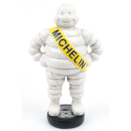 1309 - Michelin Tyres cast iron advertising figure, 38cm high