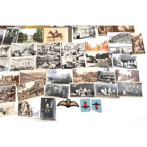 755 - Collection of Victorian and later postcards and a carte de visite photograph album housing various f... 