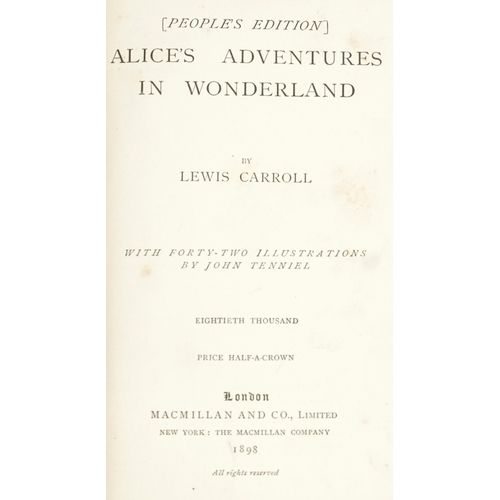 724 - Alice's Adventures in Wonderland by Lewis Carroll hardback book published London, Macmillan & Co Lon... 