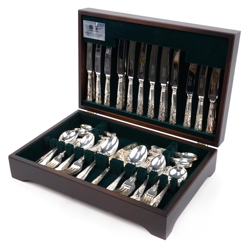 Arthur Price John Mason canteen of silver plated cutlery, the