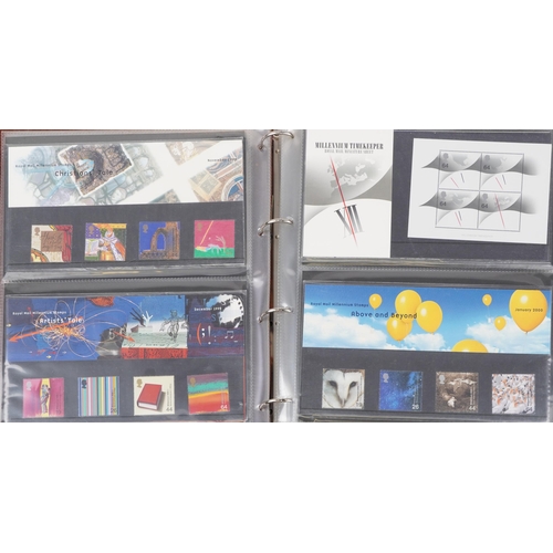 766 - Collection of Royal Mint presentation packs arranged in three albums, various genres and denominatio... 