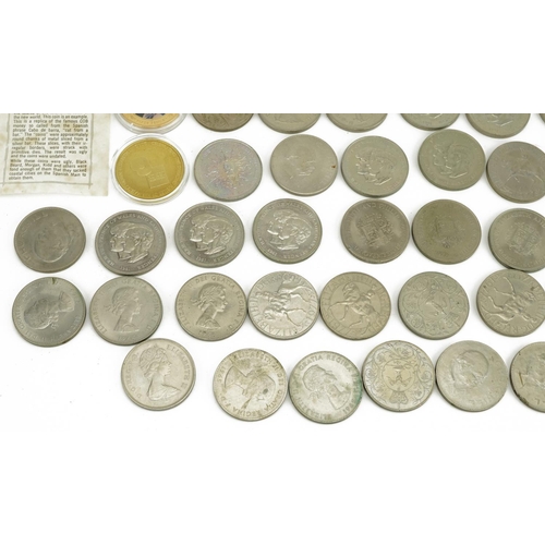 658 - Collection of commemorative crowns and coins