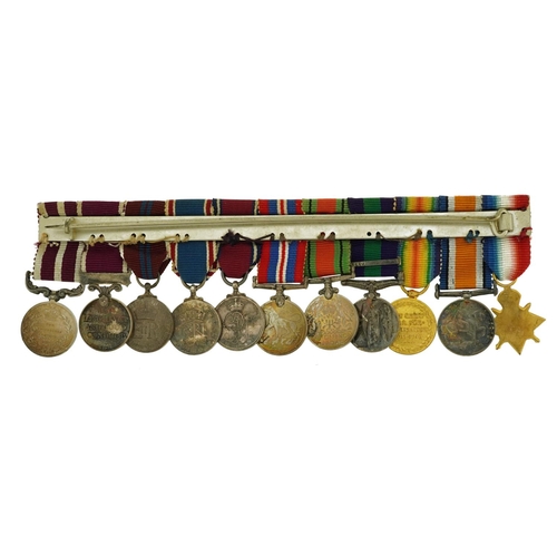 825 - British military World War I and later eleven medal dress group