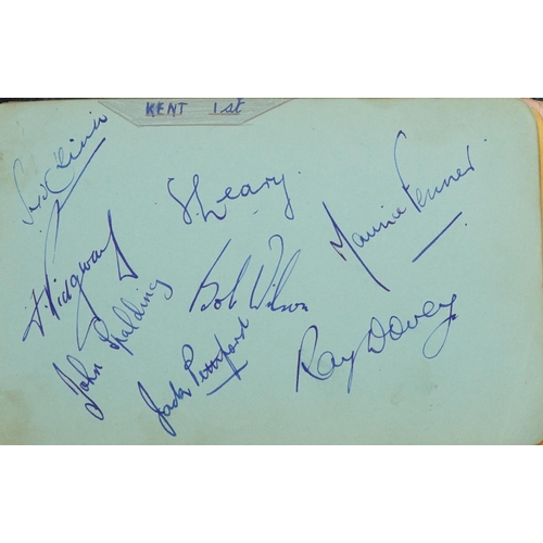 721 - Film, TV and sporting autographs arranged in an album including Fulham FC, The Western Nomad Footbal... 