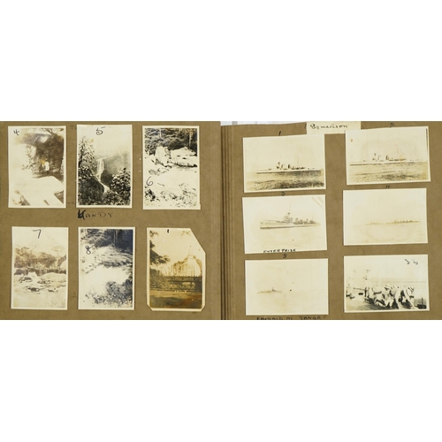 746 - Early 20th century military and naval interest black and white photographs, predominantly of The Far... 