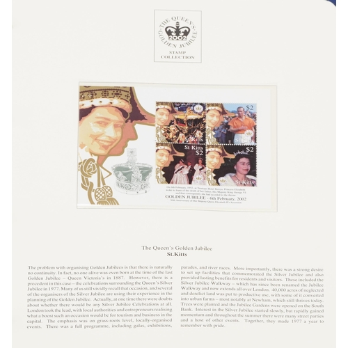 770 - The Queen's Golden Jubilee coin covers arranged in two albums including Isle of Man & Falklands cove... 