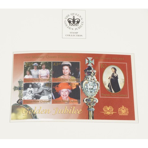 771 - The Queen's Golden Jubilee coin covers and stamps, some mint, arranged in two albums including Great... 