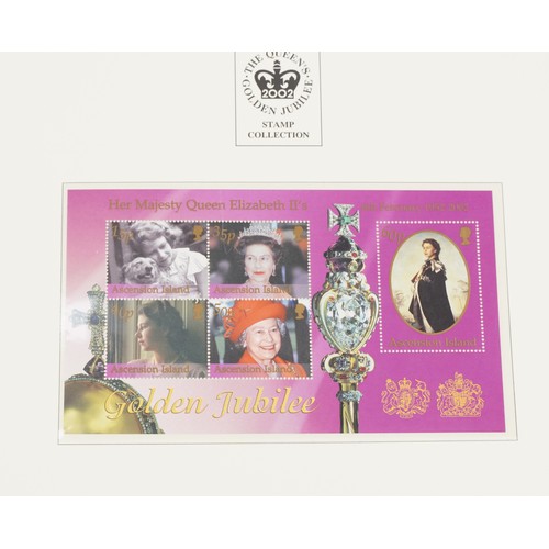 771 - The Queen's Golden Jubilee coin covers and stamps, some mint, arranged in two albums including Great... 