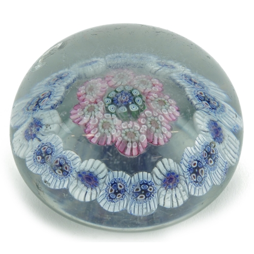 189 - 19th century millefiori glass paperweight, 6.5cm in diameter