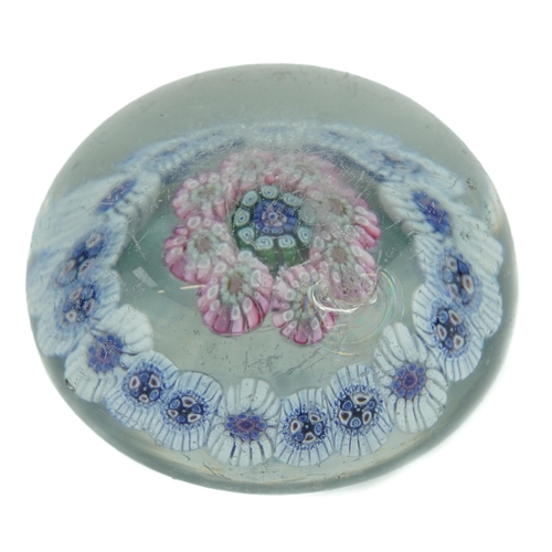 189 - 19th century millefiori glass paperweight, 6.5cm in diameter