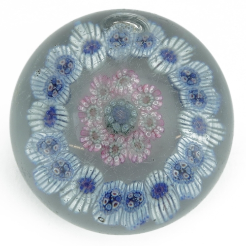 189 - 19th century millefiori glass paperweight, 6.5cm in diameter