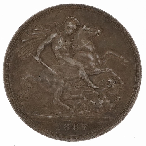 621 - Queen Victoria 1887 silver crown