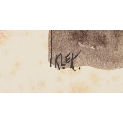 1513 - Karel Lek - Ten pencil signed Welsh prints, each unframed, the largest 45cm x 32cm excluding the mou... 