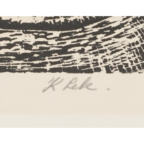 1519 - Karel Lek - Ten pencil signed and numbered Welsh prints, unframed, the largest 42cm x 38.5cm