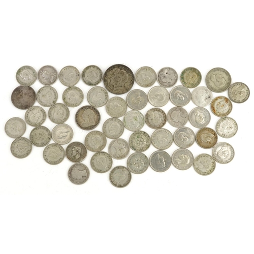 673 - Collection of Victorian and later thrupenny bits, 71g