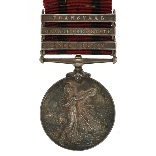 812A - Victorian British military Queen's South Africa medal awarded to 4040PTE.N.SPENCE.3RDDGN.GDS: with T... 