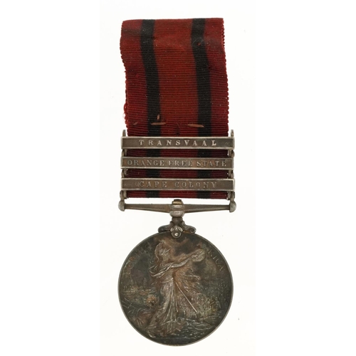 812A - Victorian British military Queen's South Africa medal awarded to 4040PTE.N.SPENCE.3RDDGN.GDS: with T... 