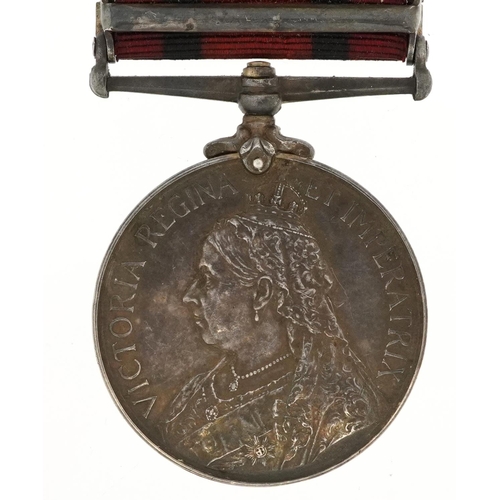 812A - Victorian British military Queen's South Africa medal awarded to 4040PTE.N.SPENCE.3RDDGN.GDS: with T... 