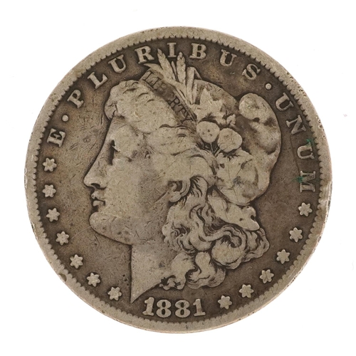 643 - United States of America 1881 silver dollar