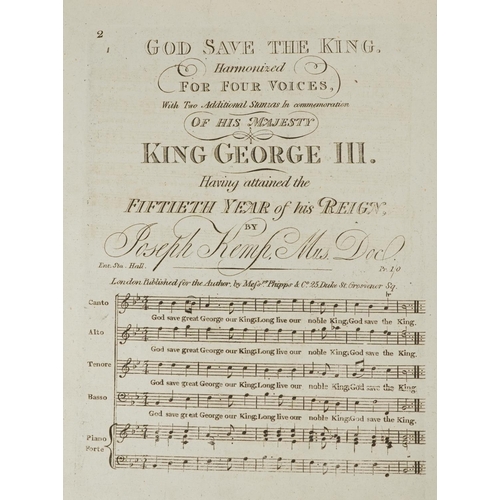 729 - Georgian book of sheet music composed by Vencenzo Pucitta with hand written ink inscriptions