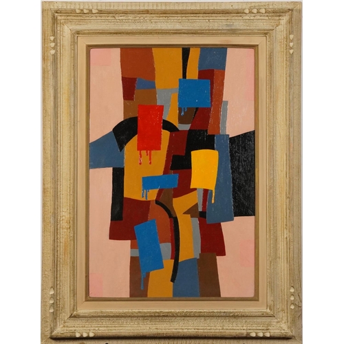 243A - Manner of Stanley Bate - Transformation, American school oil on canvas, mounted and framed, 60cm x 3... 