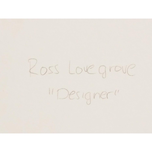 350 - Ross Lovegrove - Abstract compositions, pair of inks, each inscribed verso Designer, mounted, unfram... 