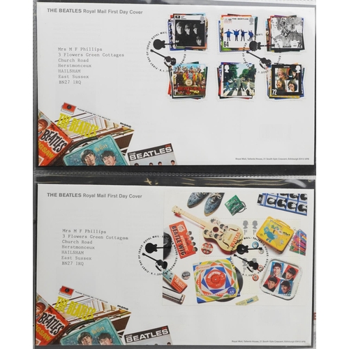 768 - Collection of British stamps and Royal Mail First Day covers arranged in six albums