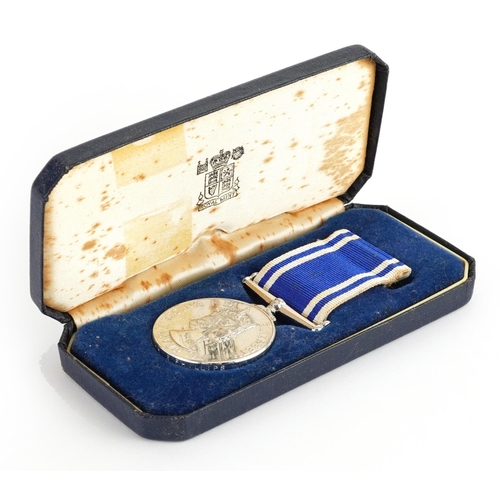 823 - Elizabeth II Police Long Service & Good Conduct medal with box awarded to Const John E Phillips