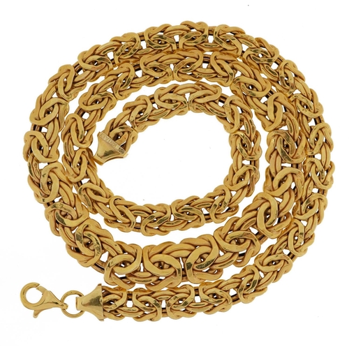 2012 - Italian 14k gold graduated necklace, 43.5cm in length, 14.7g