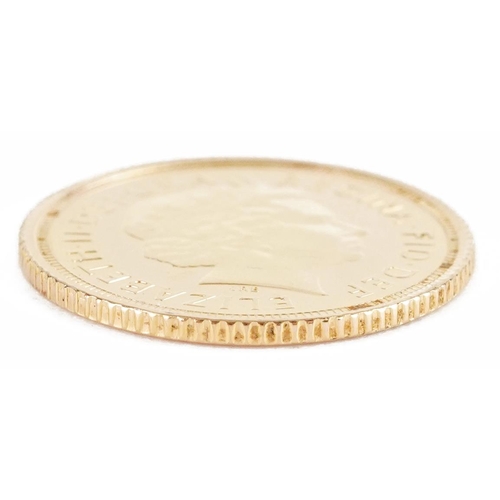 607 - Elizabeth II 2007 gold half sovereign