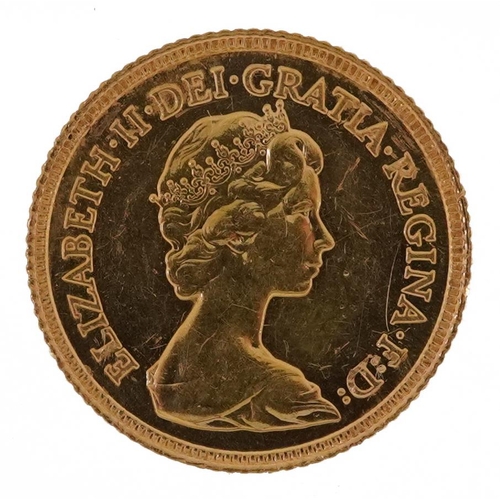 609 - Elizabeth II 1982 gold half sovereign