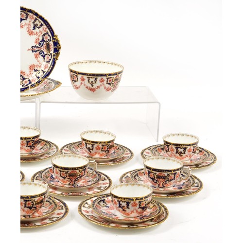 282 - Royal Crown Derby Old Imari pattern twelve place tea service comprising twelve trios, milk jug, suga... 