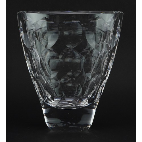 254 - Ingeborg Lundin for Orrefors, large Scandinavian glass vase etched Orrefors 3935 221 to the base, 27... 