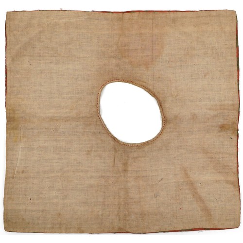 232 - Early 18th century Turkish Ottoman barber's apron, 63cm x 60cm