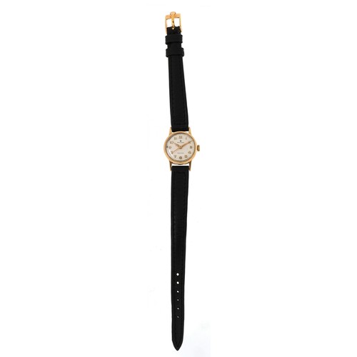 2092 - Rolex, ladies 9ct gold wristwatch, 20mm in diameter