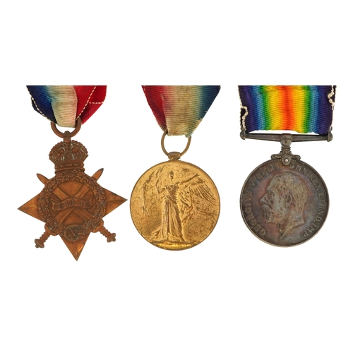 1702 - British military World War I trio awarded to 9664PTE.A.J.PAYNE.K.S.L.I.