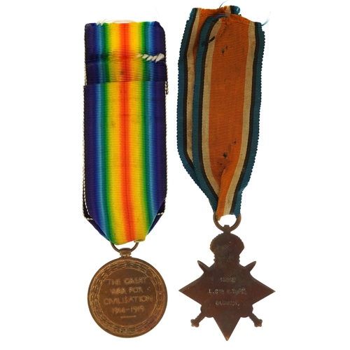 1707 - British military World War I pair awarded to 13862CPL.W.TOFT.GLOUC-R.