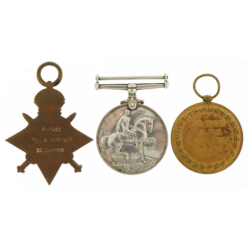 1720 - British military World War I trio awarded to S-10230CPL.H.BURTON.SEA.HIGHRS.