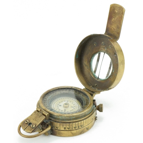 1739 - Military interest MK III brass compass impressed T G Co Ltd, London