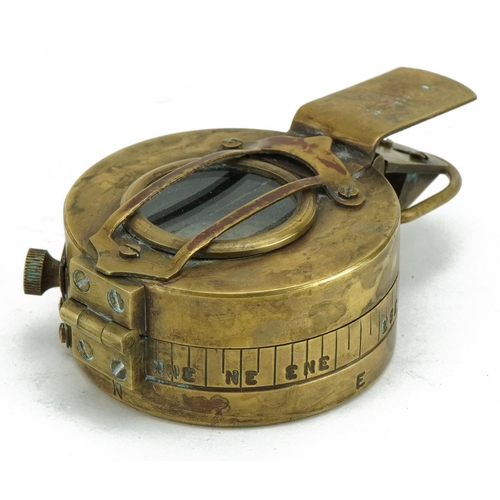 1739 - Military interest MK III brass compass impressed T G Co Ltd, London